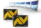 Media Extender (VGA/Audio) - Verteilung von VGA und Audio Signalen auf mehrere Monitore, Einsatz in Einkaufszentren, Flughäfen, Museen etc.